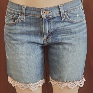Lucky Brand Sienna Slim Boyfriend Denim Shorts